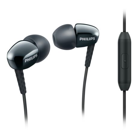 SHE3905BK/00  In-ear-hörlurar med mikrofon