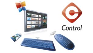 Control the TV with your smart phone, tablet or keyboard