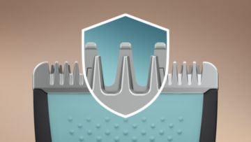 Tondeuse avec lames aux bords arrondis