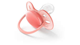 Soother with soft & flexible shield for fewer skin marks