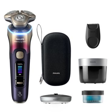 i9000 Prestige Ultra 搭载 SkinIQ Pro 技术的干湿两用电动剃须刀