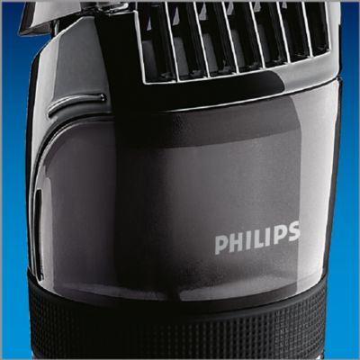 Priehľadný zásobník na fúzy na vizuálnu kontrolu