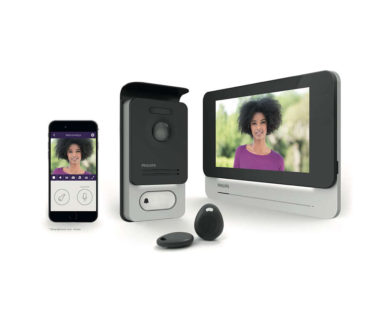 Wideodomofon z ekranem dotykowym i łącznością internetową