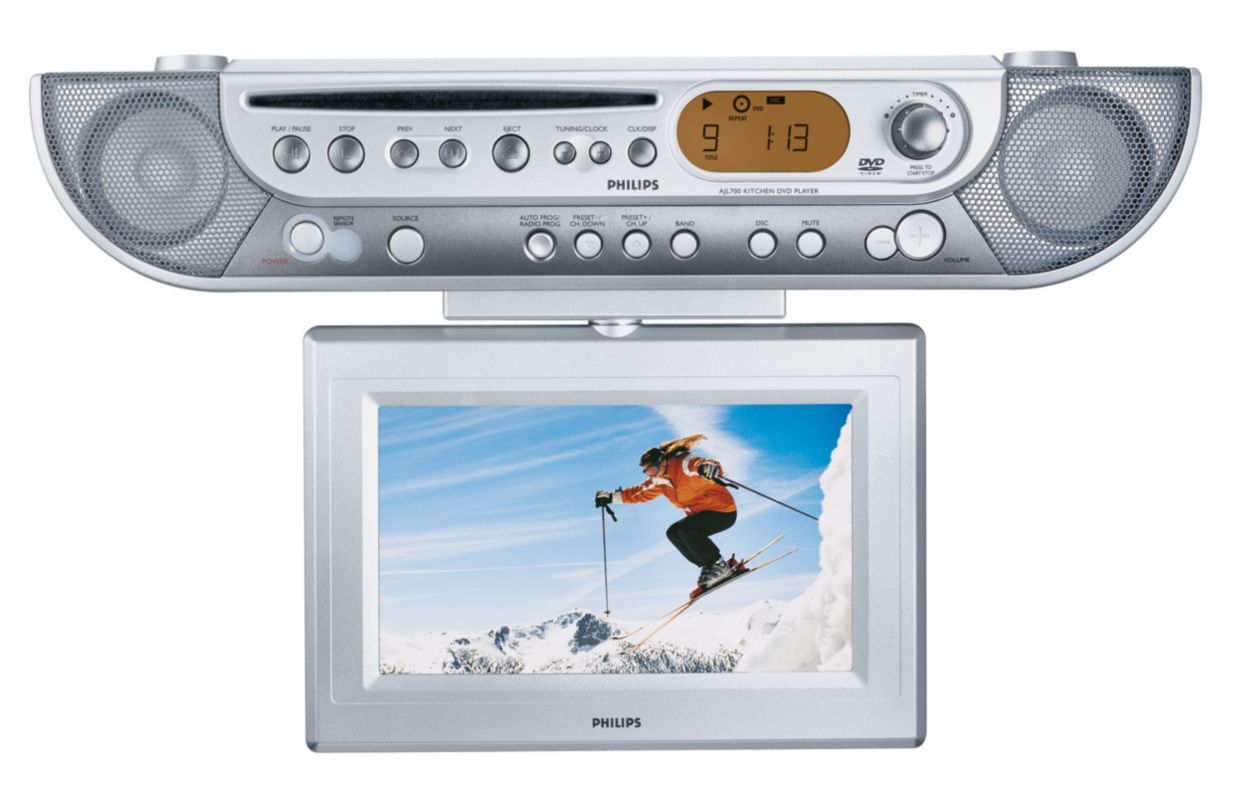 TELEVISOR 21' + DVD PHILIPS (Con control) En funcionamiento PRECIO COMBO:  $15.000 AB