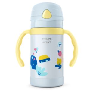 Avent 双层隔热吸管杯