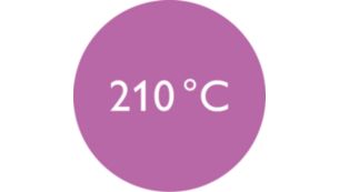 Profesionāla 210°C temperatūra izcilam rezultātam