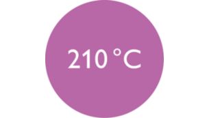 Professionele hoge temperatuur van 210 °C voor een perfect resultaat