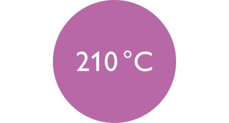 Профессиональная температура укладки 210 °C для идеальных результатов