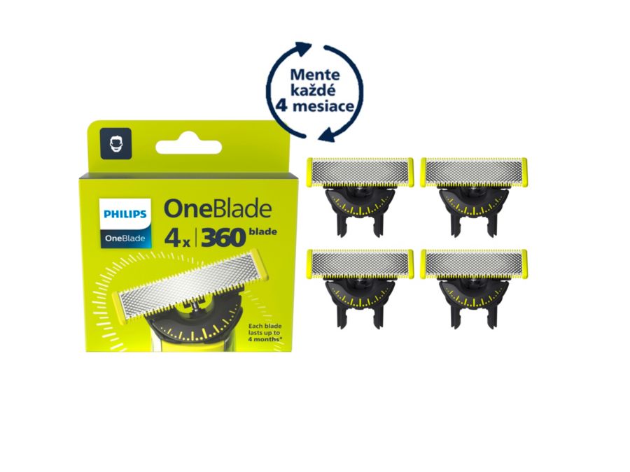 Čepele OneBlade 360, 4 ks – druhý produkt súpravy