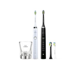 DiamondClean Set de 2 periuțe sonice electrice