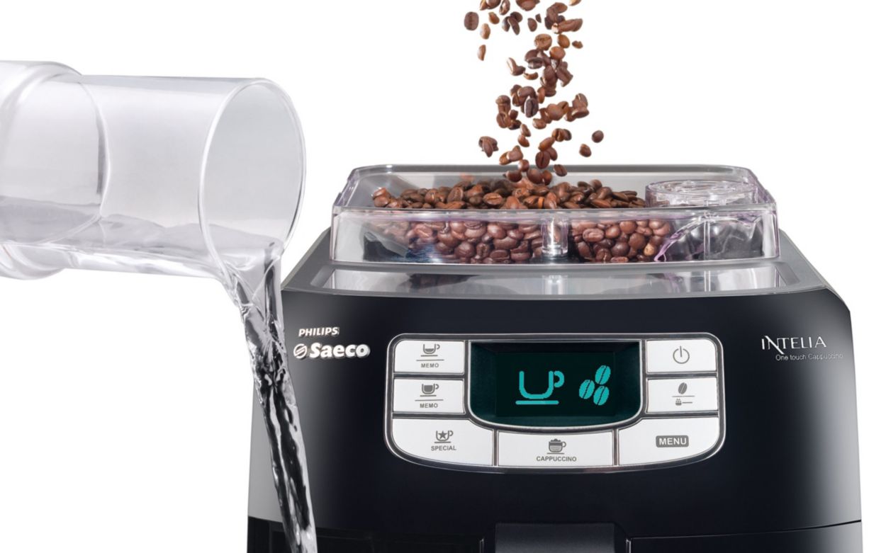 Cafetera superautomática  Saeco HD8753/11 Presión de 15 bares, Sistema  Thermo-Block, Capacidad