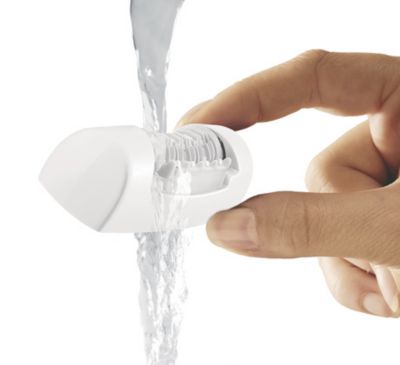 Washable epilation head for extra hygiene and easy cleaning