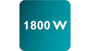Potência até 1800 W permitindo uma saída de vapor elevada e contínua.