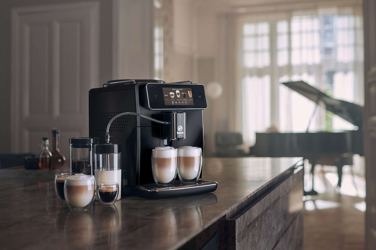 SM7581/00 Xelsis Macchina Caffè Automatica Espresso con Macinacaffè ed  Erogatore di Vapore Caffè in Grani colore Nero