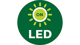 Luzes LED fornecem informações sobre a montagem