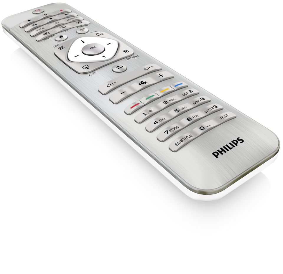 Télécommande Compatible Philips 55PFL8007K/12 - Neuf, Pour Téléviseurs Philips Série 8007