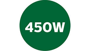Powerful 450W motor for smooth results