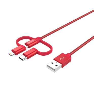 DLC4520VR 3-in-1 cable: Lghtning, USB-C, Micro USB