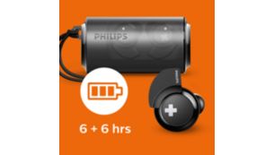 Philips bass+ wireless online bluetooth earbuds