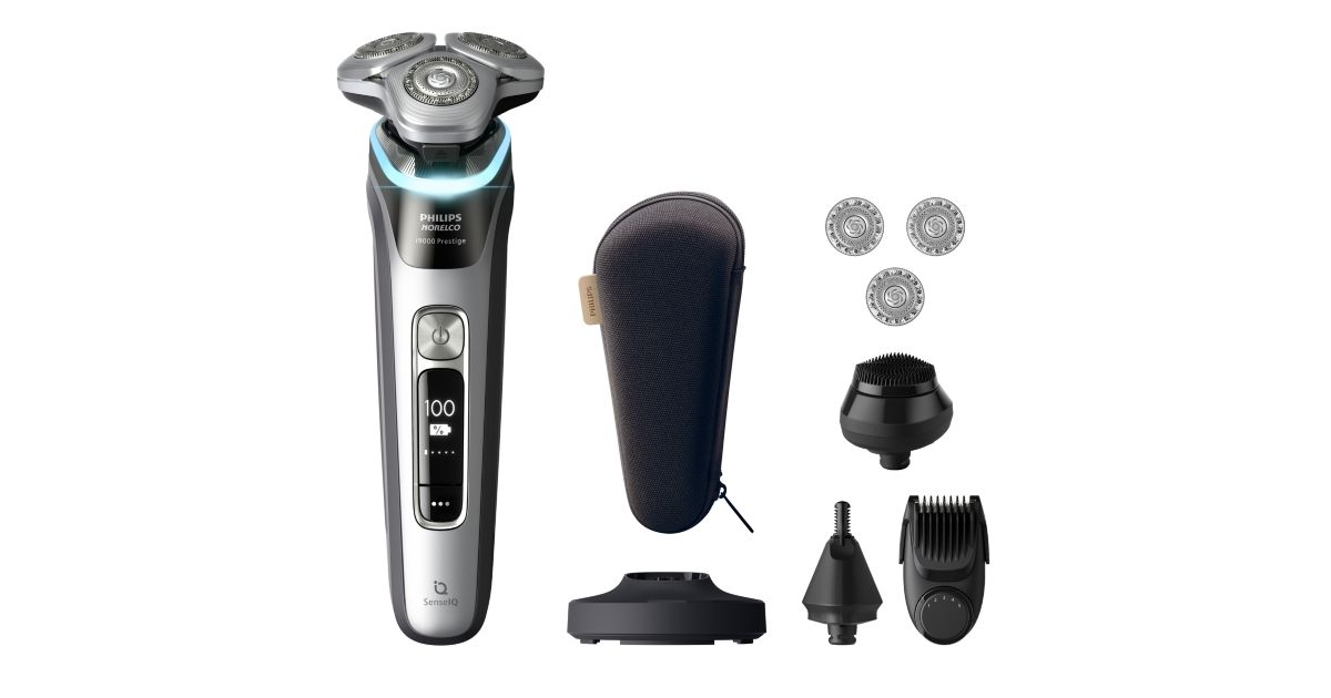 Norelco i9000 Prestige Wet&Dry Electric Shaver with SenseIQ XP9204