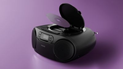 Nešiojamasis „boombox“ tipo CD grotuvas