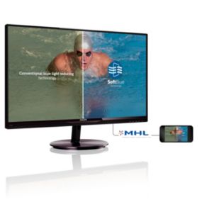 274E5EDSB LCD monitor with SoftBlue Technology
