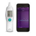 Measures and records your child’s temperature