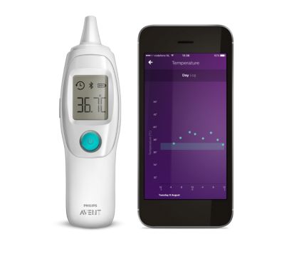 Mesure et enregistre la température de votre enfant
