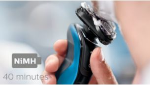 30 minutes of cordless shaving