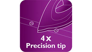 Quattro Precision Tip for easy reach in tricky areas