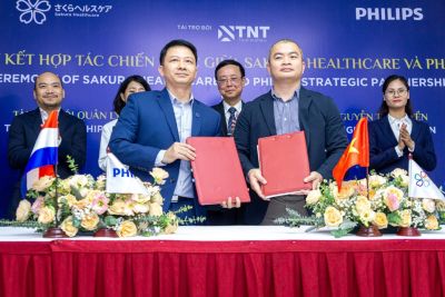 Lễ ký kết hợp tác chiến lược giữa Hệ thống Y tế Sakura và Philips diễn ra vào sáng ngày 4 tháng 6 năm 2023