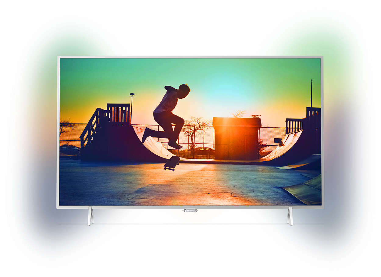 Televisor LED 4K ultraplano con tecnología Android TV