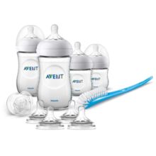 Baby bottle set with accessories
