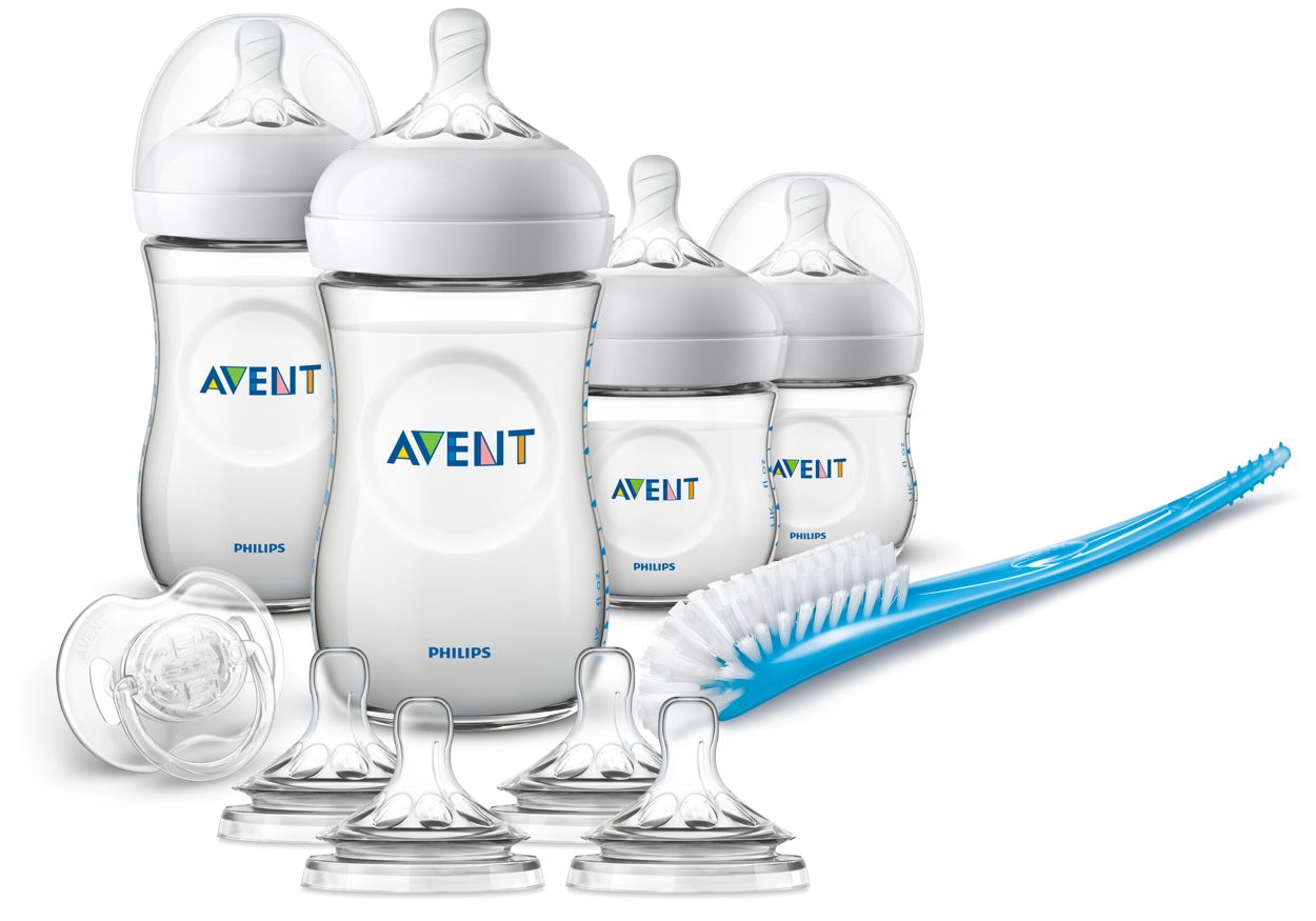 Avent Pack Natural Response 4 Biberones + 1 Cepillo Limpieza + 1 Chupete  Scd838/11