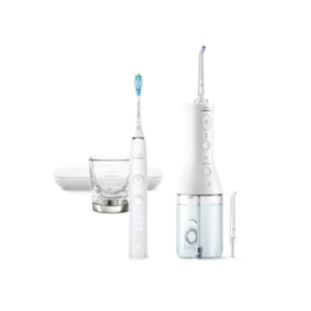 Set igienă orală Periuță DiamondClean 9000 + Duș bucal Seria 3000 