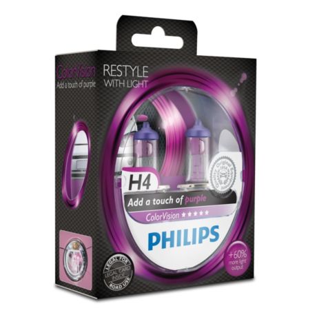 12342CVPPS2 ColorVision Purple car headlight bulb