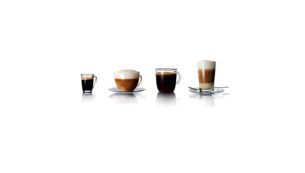 Lots of choice: espresso, cappuccino, caf&eacute; cr&egrave;me and more