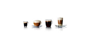 Uitgebreide keus: espresso, cappuccino, café crème en meer