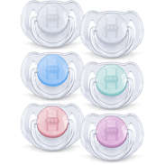 Classic Translucent Pacifier 6-18m, 2 pack