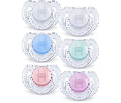 Philips Avent Orthodontic Baby Dummy Translucent Silicone Soother-SCF170/18 