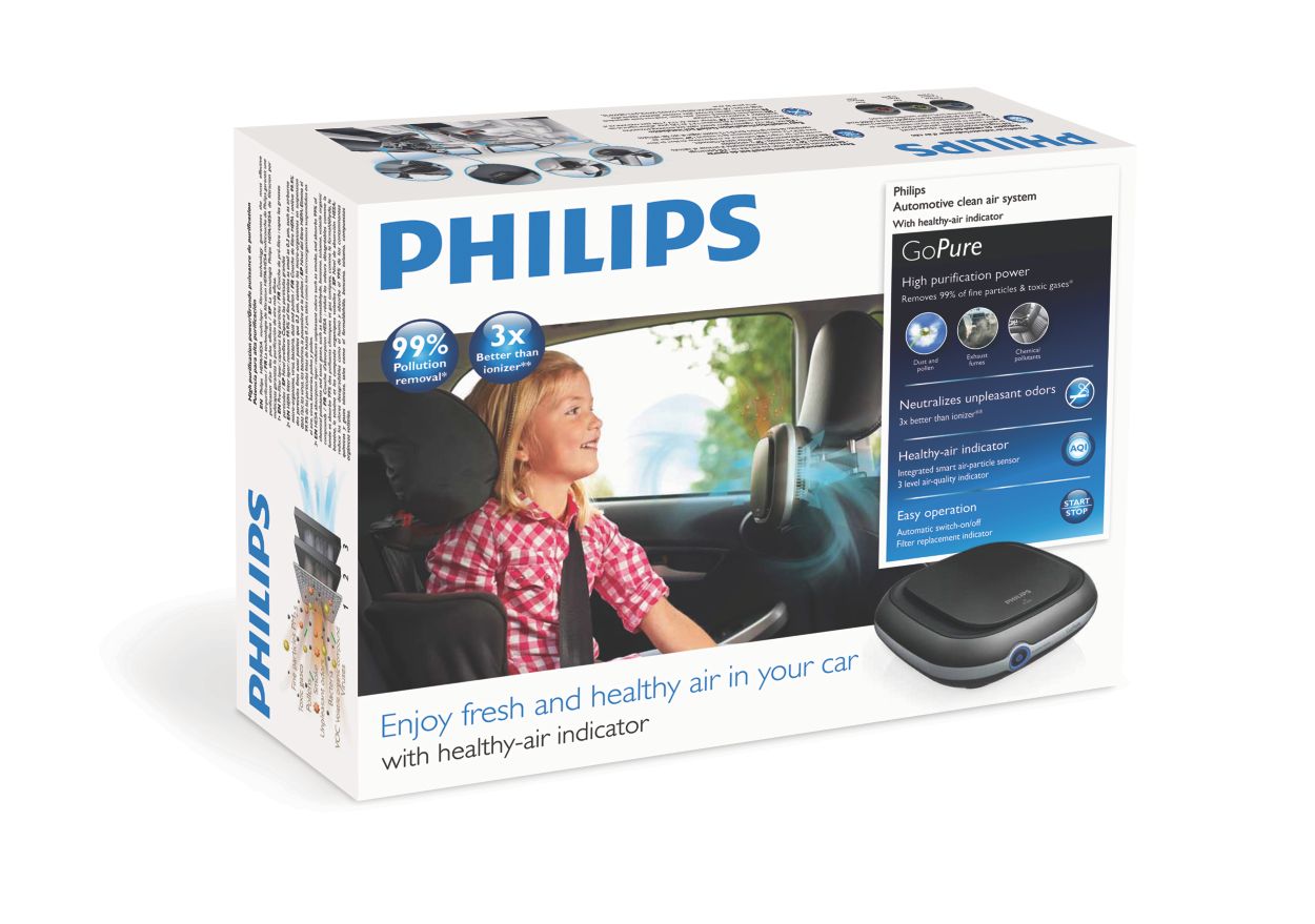 Philips gopure compact 200 deals car air purifier