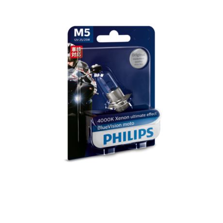 12163BVB1 BlueVision Moto Bola lampu depan
