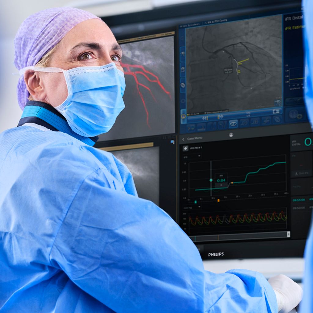Doctor analyzing the report