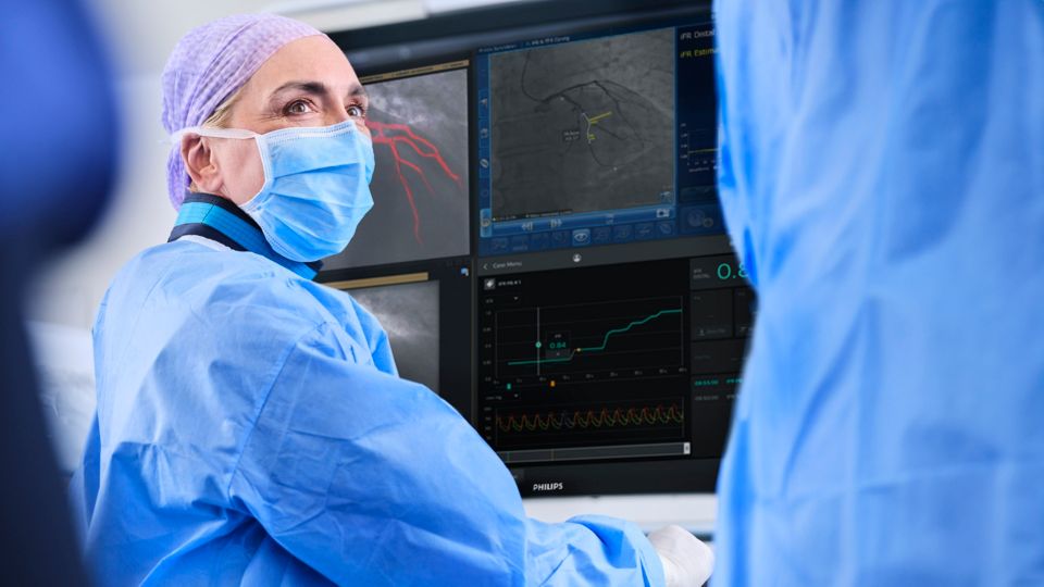 Doctor monitoring the reports