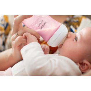 Avent Natural Response Baby bottle in pastel pink