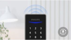 Voice guide assists with setting up your lock