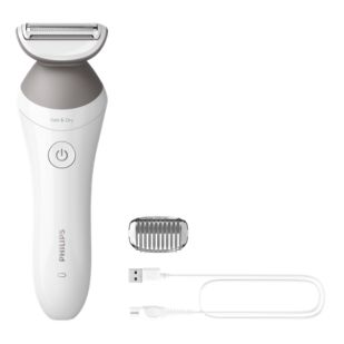 Lady Shaver Series 6000 Snoerloos scheerapparaat voor nat en droog gebruik