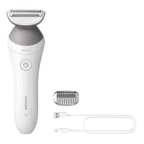 BRL126/00 Lady Shaver Series 6000 Cordless shaver with Wet and Dry use