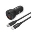 Autoladegerät mit 2 Anschlüssen: USB-Typ-A und Typ-C