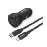 Chargeur allume-cigare 2 ports : USB-A et C